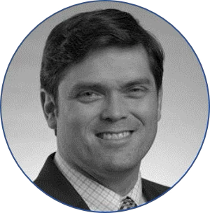 black and white image of Bradley Nelson, Vice President of Clinical Services, RxBenefits